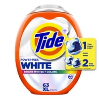 Detergente Para Ropa Tide Power Pods Plus Ultra Oxi, 63 Unidades