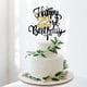 thumbnail image 4 of Adorno para tartas Leetaivie, acrílico, feliz 22 cumpleaños, oro negro, 4 of 7