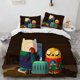 thumbnail image 1 of Adventure Finn Explore Time Anime Cover 3D Bedding Comforter Cover 3 Pcs Bedding Set, 1 of 5