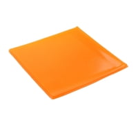 Ioensy - Almohadilla De Gel Para Asiento De Motocicleta Para Viajes Largos, Cojín Para Silla De Oficina, Cojín Para Asiento, Gel Naranja, 25Cmx25Cmx2Cm