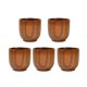 thumbnail image 2 of 5 Tazas De Madera Hechas A Mano De Madera Natural Para Café, Té, Cerveza, Jugo, Leche, 105ml, 2 of 4