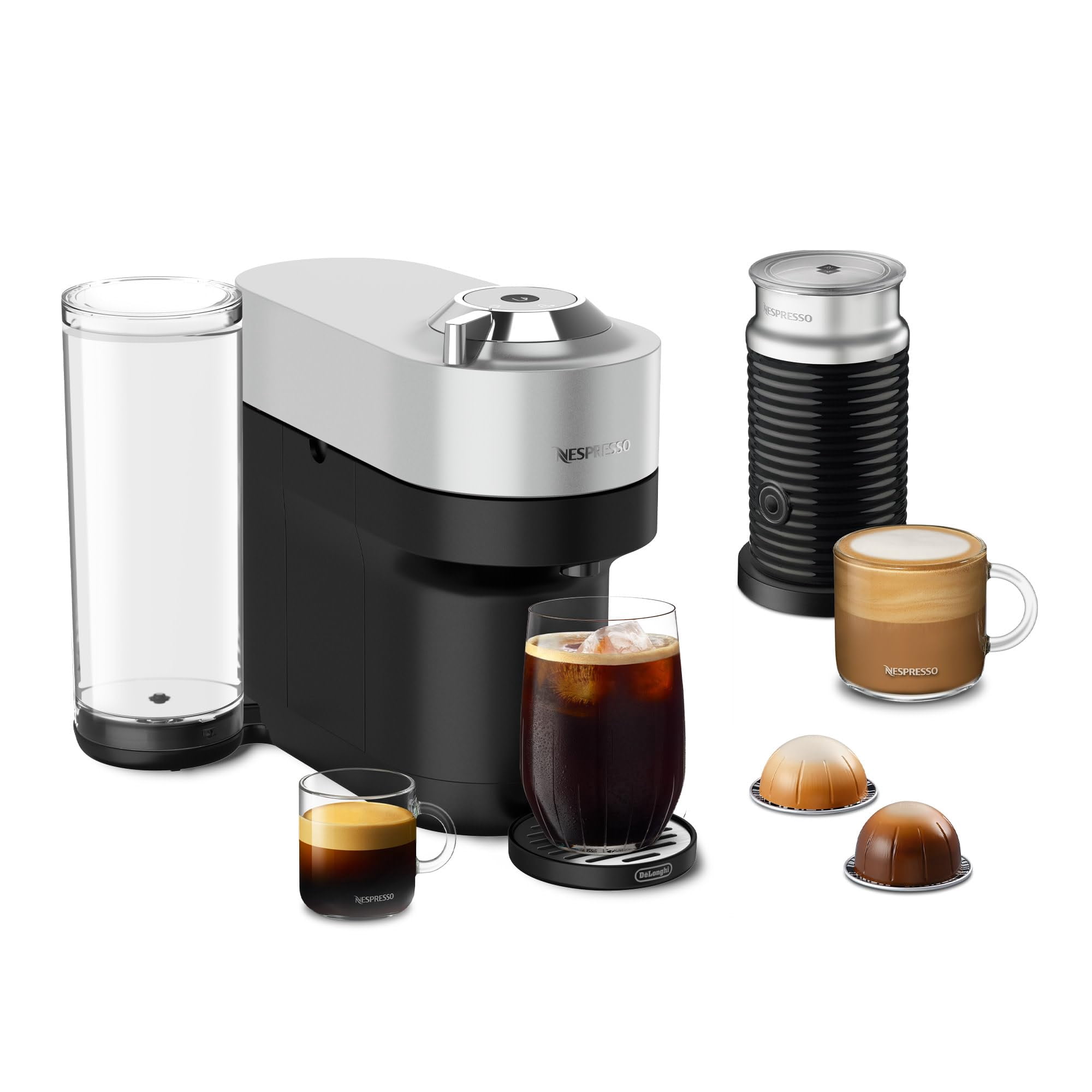 Cafetera Nespresso Vertuo Pop+ Deluxe De'longhi Silver