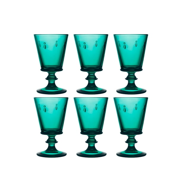 Set 6 Copas De Vino 240ml Esmeralda Abej