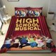 thumbnail image 1 of High School Musical Conjunto de sábanas temático, trío de piezas, cómodo y amigable con la piel, diseño único, regalo de decoración para el hogar para familiares, amigos y fans, 90 cm * 190 cm, 1 of 6