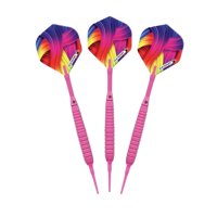 Soft Tip Darts Elkadart Neon Con Funda De Almacenamiento Y Viaje, 18 G, Color Rosa
