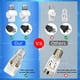 thumbnail image 3 of Paquete de 2 adaptadores de enchufe a enchufe ErqiLuji White, 3 of 6