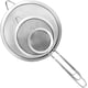 thumbnail image 1 of Colador de malla extrafina de alambre súper fino con asa, juego de colador de metal de tamaño pequeño, mediano y grande, colador de acero inoxidable, coladores de malla fina para cocina, arroz, jugo,, 1 of 7