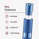 thumbnail image 3 of Botella de spray LISAPACK 8 ml, set de 3 unidades recargable para colonia, 3 of 9