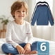 thumbnail image 1 of Pack 6 Poleras Camisetas Bambú Cuello Redondo Primera Capa Manga Larga Colores Surtido Niño, 1 of 9