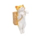 thumbnail image 2 of Estatua Colgante De Gato, Práctico Adorno De Tanque De Acuario Para Balcón, Valla, Maceta, Gato Naranja, 2 of 3