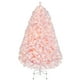 thumbnail image 1 of Árbol de Navidad Yaheetech de 1,4 m con 105 luces incandescentes, color rosa, 1 of 3
