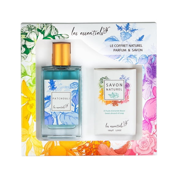 Set de Regalo Les Essentiels Patchouli - Perfume EDP con Aroma Ambarino Amaderado