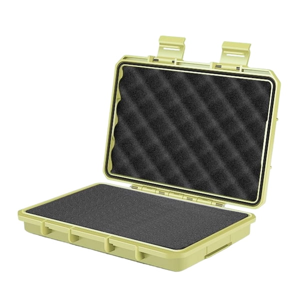 Caja Protectora Instrumentos Maletín Rígido a Prueba de Agua con Espuma de Protección Y Cierre Firme Adecuado para Electrónica Portátil Trabajo de Cam Beige L