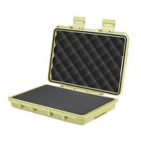 Magideal - Caja Protectora Instrumentos Maletín Rígido A Prueba De Agua Con Espuma De Protección Y Cierre Firme Adecuado Para Electrónica Portátil Trabajo De Cam Beige L