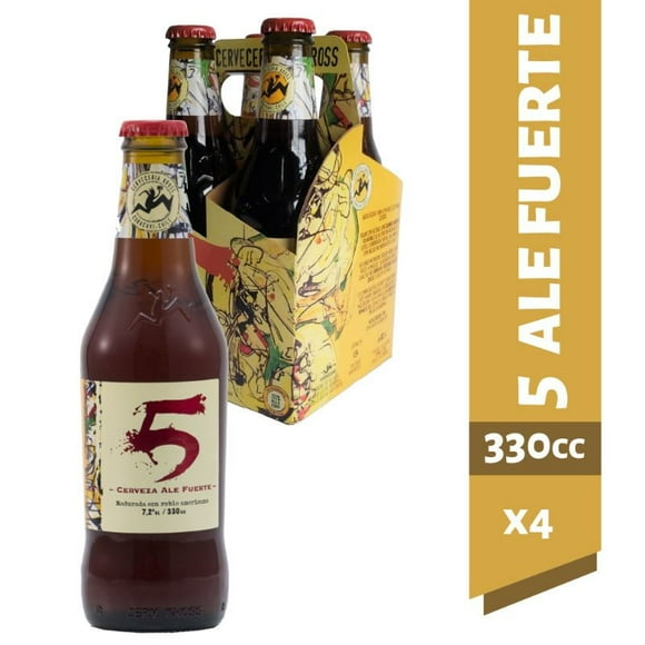 Cerveza Strong Ale 7.2° Pack 4 Botella, 4 Un x 330 ml