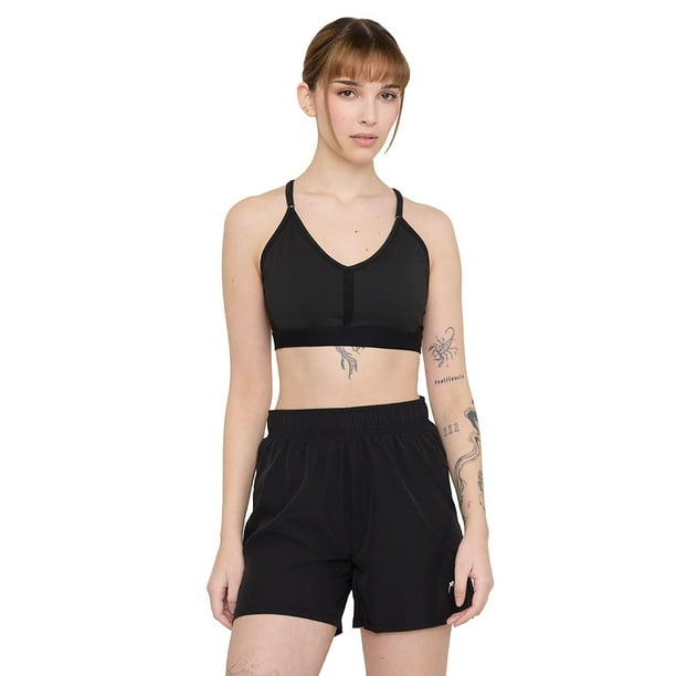 Peto Mujer Deportivo Mesh Negro Corona