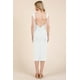 thumbnail image 4 of Vestido Midi Con Cuello Barco Espalda Abierta Y Mangas Cortas, 4 of 4