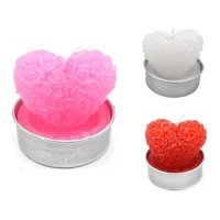 Genérico - Vela En Forma De Corazón 18X5X 4.8Cm 4Pcs Color Aleatorio