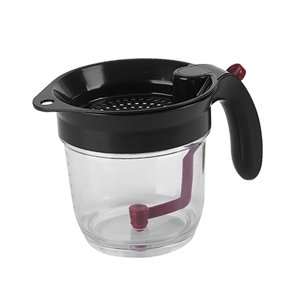 Magideal - Filtro Separador De Grasas, Filtros De Aceite De Cocina, Botella Que Se Rellena Fácilmente Y Dispensador De Aceite, Olla Para Freír, Almacenamiento De