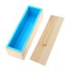 thumbnail image 2 of 1200G Pan De Silicona Pan De Jabón Molde Tostado Pan Making Rectangle Mold C Azul, 2 of 5