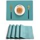 thumbnail image 1 of Set De 4 Mantelitos Individuales Para Mesa Tapetes Rectangulares De Tela Premium Fina Impermeables Y Resistentes 40 X 30 Cm Estilo J Verde, 1 of 5