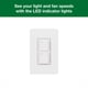 thumbnail image 4 of Control de ventilador y atenuador de luz Lutron MACL-LFQ-WH, color blanco, 4 of 8