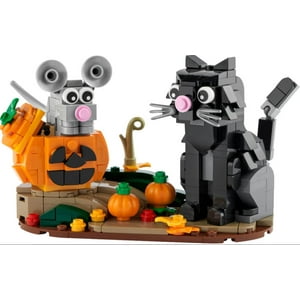 Juguete Lego Halloween Cat And Mouse 40570 Para Niños Mayores De 9 Años