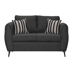 Colbox - Sofá Saveiro 2 Cuerpos Tela Gris Oscuro