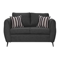 Colbox - Sofá Saveiro 2 Cuerpos Tela Gris Oscuro