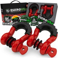 Shackles D-Ring Rhino Usa, 41.850 Libras, Resistencia A La Rotura, Paquete De 2 Unidades