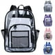 thumbnail image 2 of Women's Backpack Transparent PVC Bag Clear Backpacks for teenagers Students Men Transparent School Bag Backpack Stadium Approved, 2 of 3