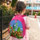 thumbnail image 5 of Critters Sonrientes Mochila Escolar para Niños y Niñas, Mochila Infantil Ligera de Alta Calidad, Grande y Duradera ROSA, 5 of 6
