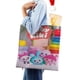 thumbnail image 4 of Baby Riki Bolso de tela con estampado de lienzo para mujer, bolsa de compras reutilizable y estética, con cremallera interior, regalo para mujer, 35 × 40 cm., 4 of 6