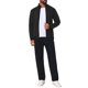 thumbnail image 2 of Sudadera Deportiva de Gimnasio con Cremallera de Manga Larga y Cuello Alto de Color Sólido para Hombre XL Negro, 2 of 6