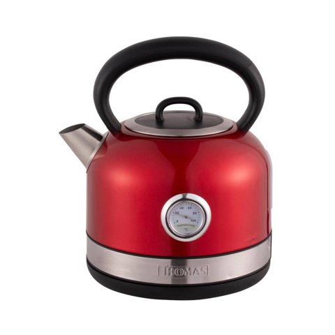 Thomas - Hervidor Electrico Vintage 1.7L 2200W Rojo Th-6505Rt