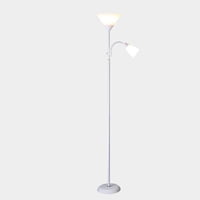Crusec - Lampara De Pie Ajustable Nordica Elegante Decorativa Blanco