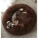 thumbnail image 3 of Cama Antiestrés Felpa para Mascotas Perros Gatos 80cm Café, 3 of 8