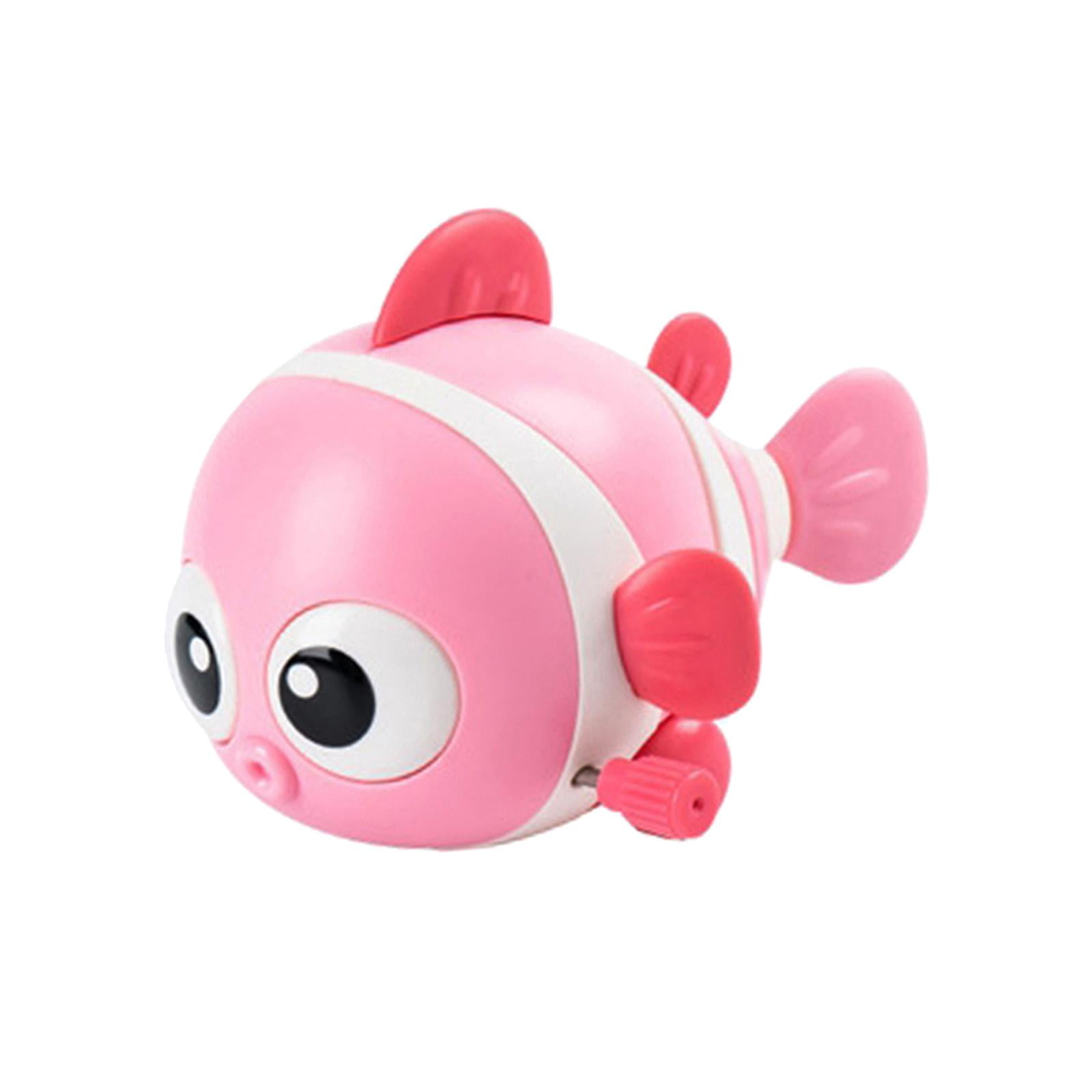 Magideal - Juguetes De Baño De Peces De Cuerda, Juguete De Agua Para Nadar, Regalo Educativo, Juguete Interactivo, Juguetes De Animales De Dibujos Animados, Jugu , Rosado