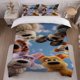 thumbnail image 1 of Pets Story Three-Piece Printed Duvet Cover Set Soft and Comfortable All-Season Bedding Set, 1 of 5