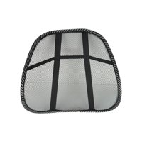 Ioensy - Cojín De Asiento De Coche Con Soporte Lumbar, Color Negro, Ergonómico, Para La Espalda