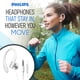 thumbnail image 4 of Auriculares PHILIPS para colocar sobre la oreja con micrófono para deportes (blancos), 4 of 4