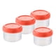 thumbnail image 5 of 4 Uds. Botellas Peque?as Para Apretar, Contenedor Portátil De Almacenamiento De Alimentos, Botellas Para Condimentos, Redondas, Rojas, 5 of 5