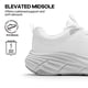 thumbnail image 4 of Zapatillas para correr para mujer NORTIV 8 Talla 8.5 Blancas Transpirables, 4 of 9
