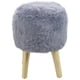 thumbnail image 2 of Pouf Bird Gris Piel Sintética 35x35x45 cm, 2 of 3