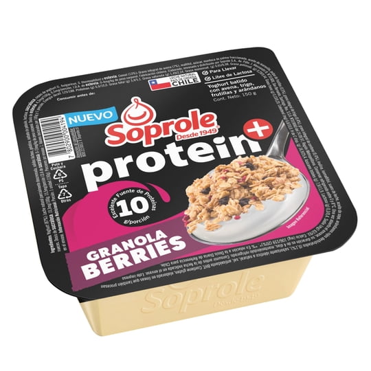 Yoghurt Proteína Con Granola Berries 150 ml Soprole