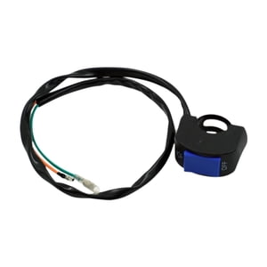 Ioensy - Interruptor De Manillar De Motocicleta Premium Para Motocicleta, Scooter, Moto De Cross, Botón Azul