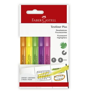 Faber Castell - Destacador Textliner Plus Faber-Castell X5 Colores Neón