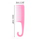 thumbnail image 2 of Unique Bargains 1 Pc Peine Grande de Dientes Anchos Translúcido para Cabello Rizado y Fino Plástico Rojo Rosa, 2 of 3