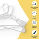 thumbnail image 4 of Juego de 5 perchas Lifemaster de plástico resistente, color blanco, 4 of 9