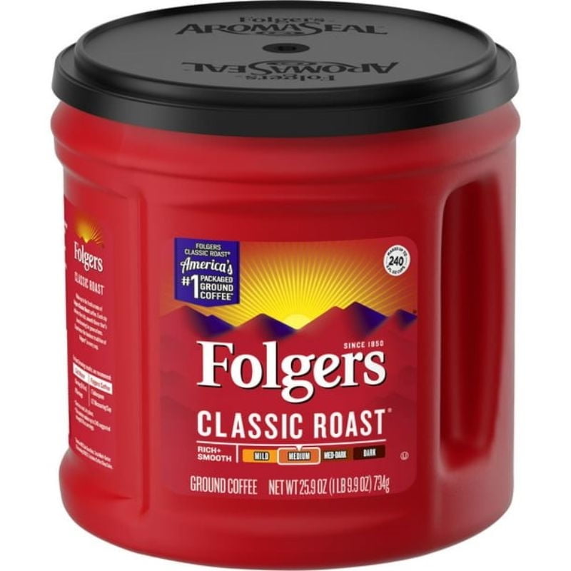 Café Molido Classic Roast Pote Plastico 734 g Folgers